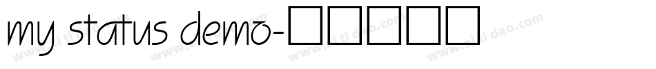 my status demo字体转换